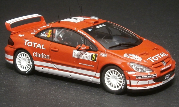 Peugeot 307 WRC Gronholm Ixo 1/43 Rallye Monte Carlo 2005 