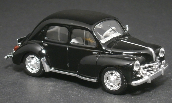 Voiture miniature Renault 4 bleu1962 1/43 - Label Emmaüs